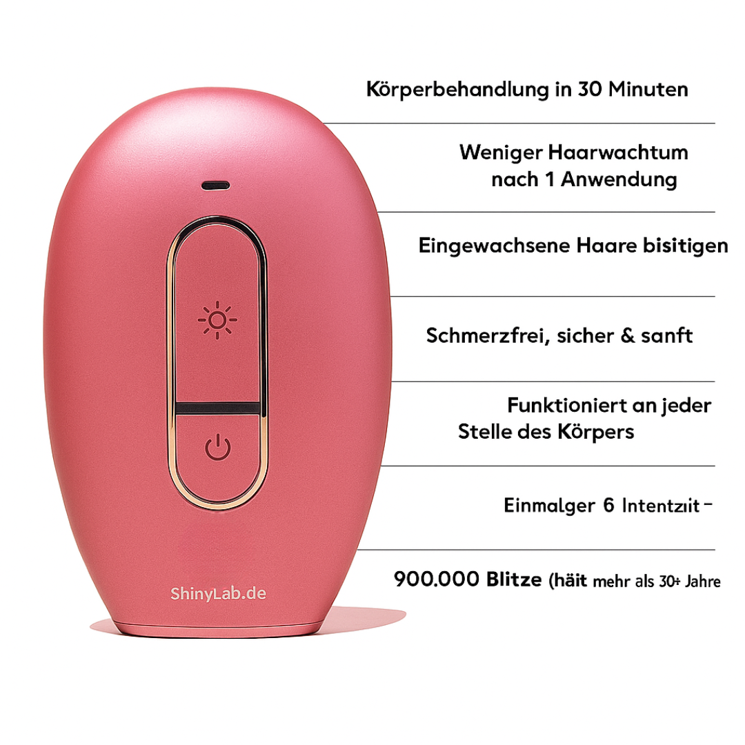IPL Haarentfernung Gerät – Laser-Depilator für zuhause – Dauerhafte & schmerzfreie Haarentfernung für glatte Haut - Effektive IPL-Behandlung für Beine, Achseln, Arme & Intimbereich