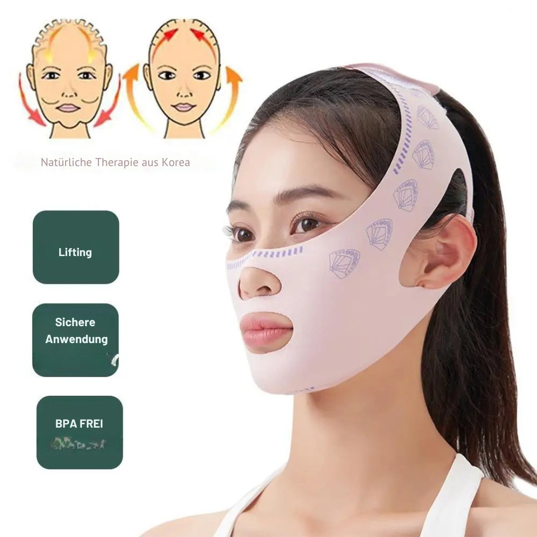 Kinnlifting Bandage V-Shape – Anti-Falten V-Linien Maske für das Gesicht – Konturformendes Beauty Tool für Frauen & Männer