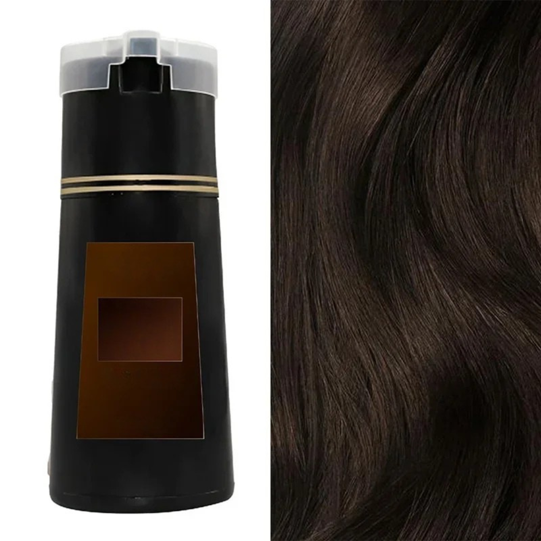 Haarfärbe-Shampoo für Sie & Ihn – Instant Color Shampoo mit Pflegeformel gegen graue Haare & für gesunde Kopfhaut