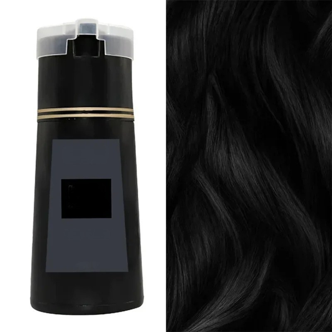 Haarfärbe-Shampoo für Sie & Ihn – Instant Color Shampoo mit Pflegeformel gegen graue Haare & für gesunde Kopfhaut