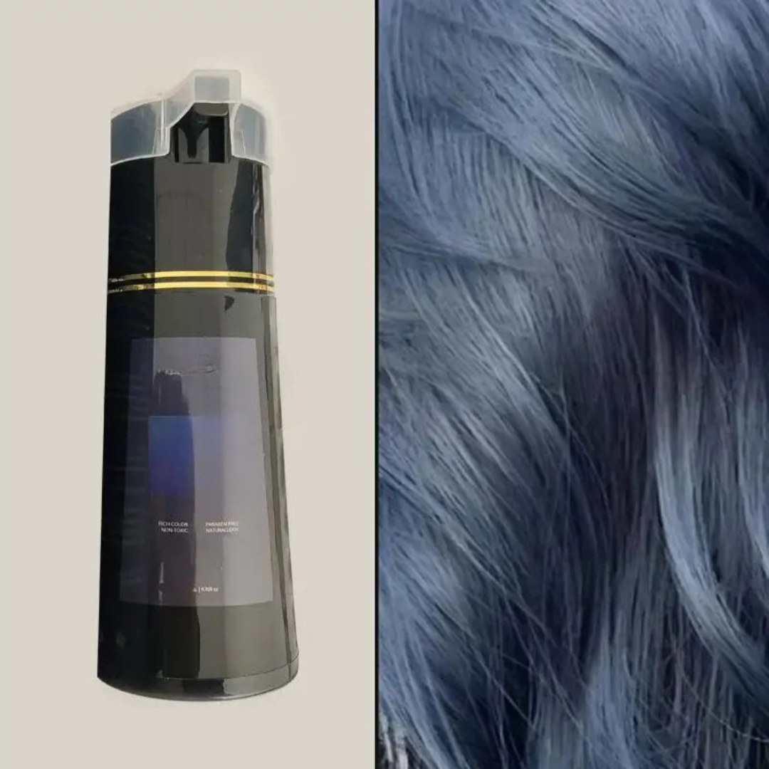 Haarfärbe-Shampoo für Sie & Ihn – Instant Color Shampoo mit Pflegeformel gegen graue Haare & für gesunde Kopfhaut