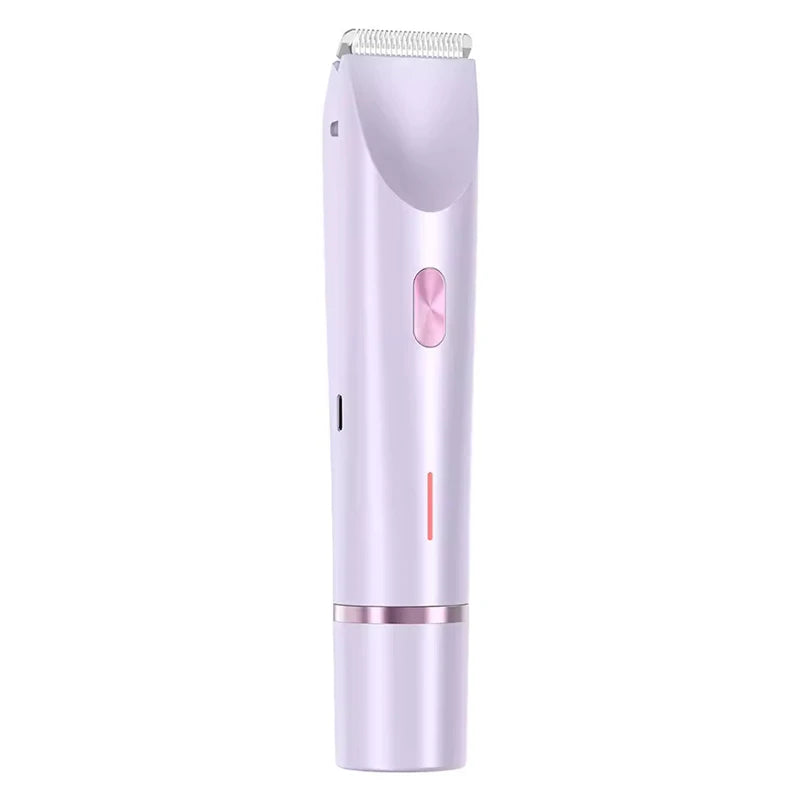 Shiny 2 in 1 Rasierer und Trimmer / Epilierer – Schmerzloser Elektrorasierer für Damen mit Gesichtsepilierer & Trimmer für Bikinizone & Beine