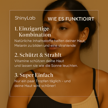 Sonnenfreie Bräunungstropfen – Selbstbräuner mit Kräuterextrakten & Melaninunterstützung – Für einen goldenen Teint ohne Sonne