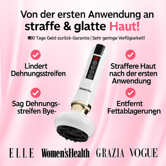 Anti-Cellulite Schröpfset elektrisch – Vakuum Schröpfmassagegerät – Hautstraffung & Fettabbau mit Guasha-Funktion - Mit wechselbaren Schröpfgläsern, Guasha-Wirkung & intensiver Saugkraft – traditionelle Methode