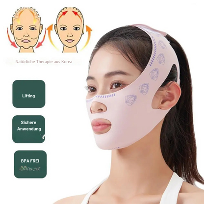 Kinnlifting Bandage V-Shape – Anti-Falten V-Linien Maske für das Gesicht – Konturformendes Beauty Tool für Frauen & Männer